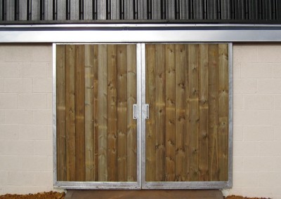 External Sliding Barn Door, treated in Softwood Timber