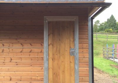 Tack Room Door with an External Opening in Softwood